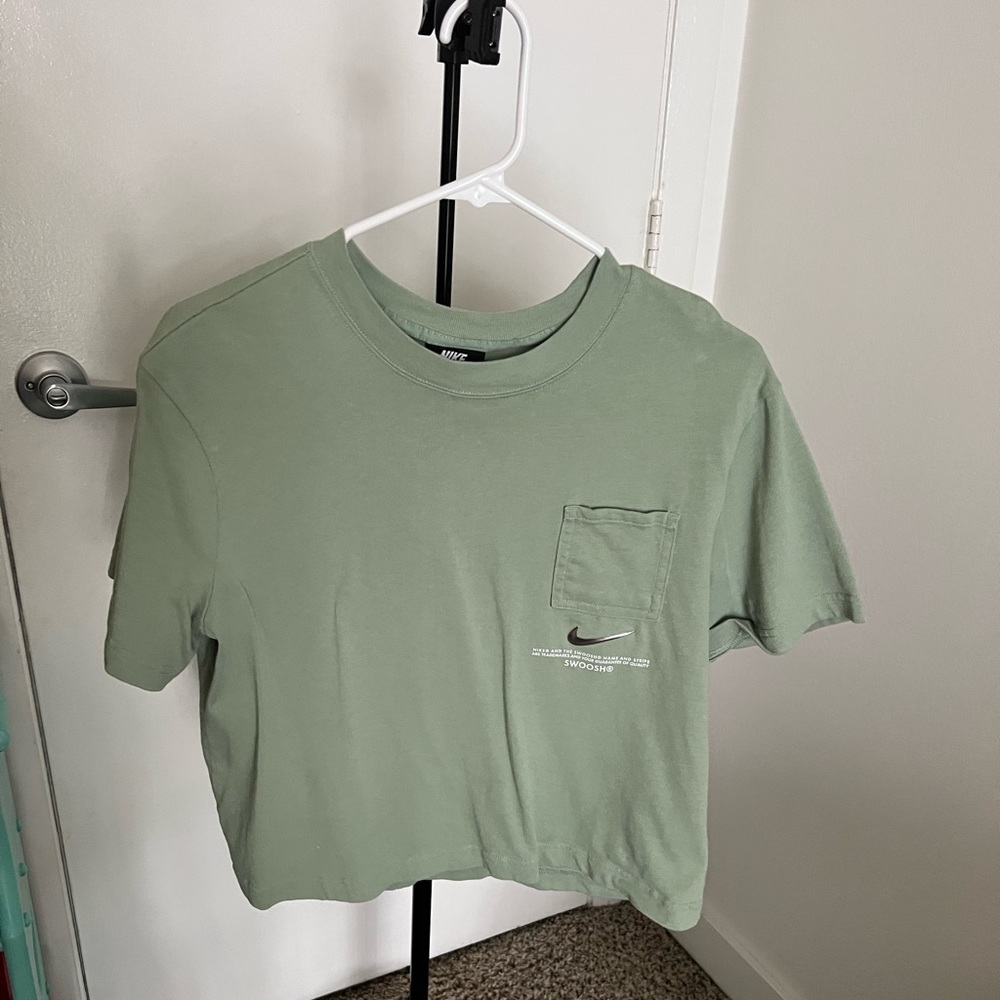 Sage Green Nike Sportswear Crop Top